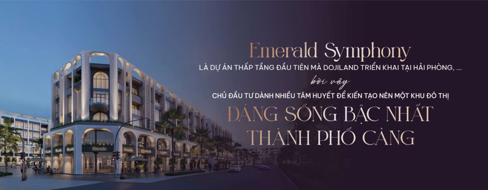 Banner Doji Emerald Symphony